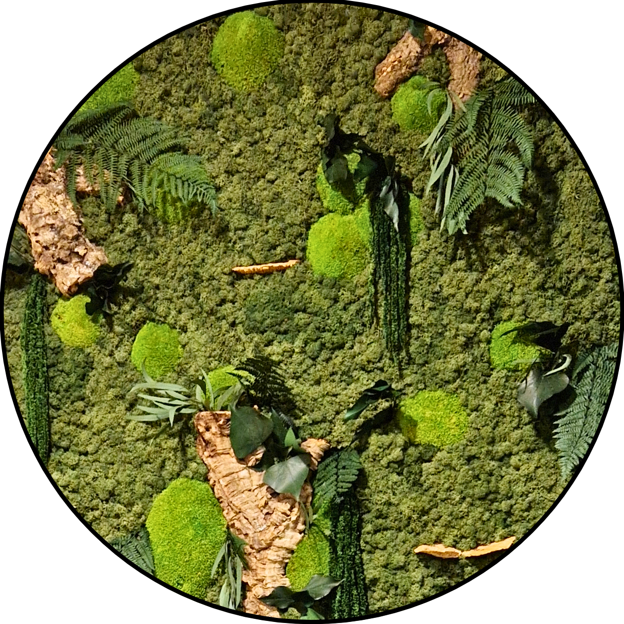 Mos Cirkel - Amazon Green - Rond Mos Cirkel Amazon Green Rond