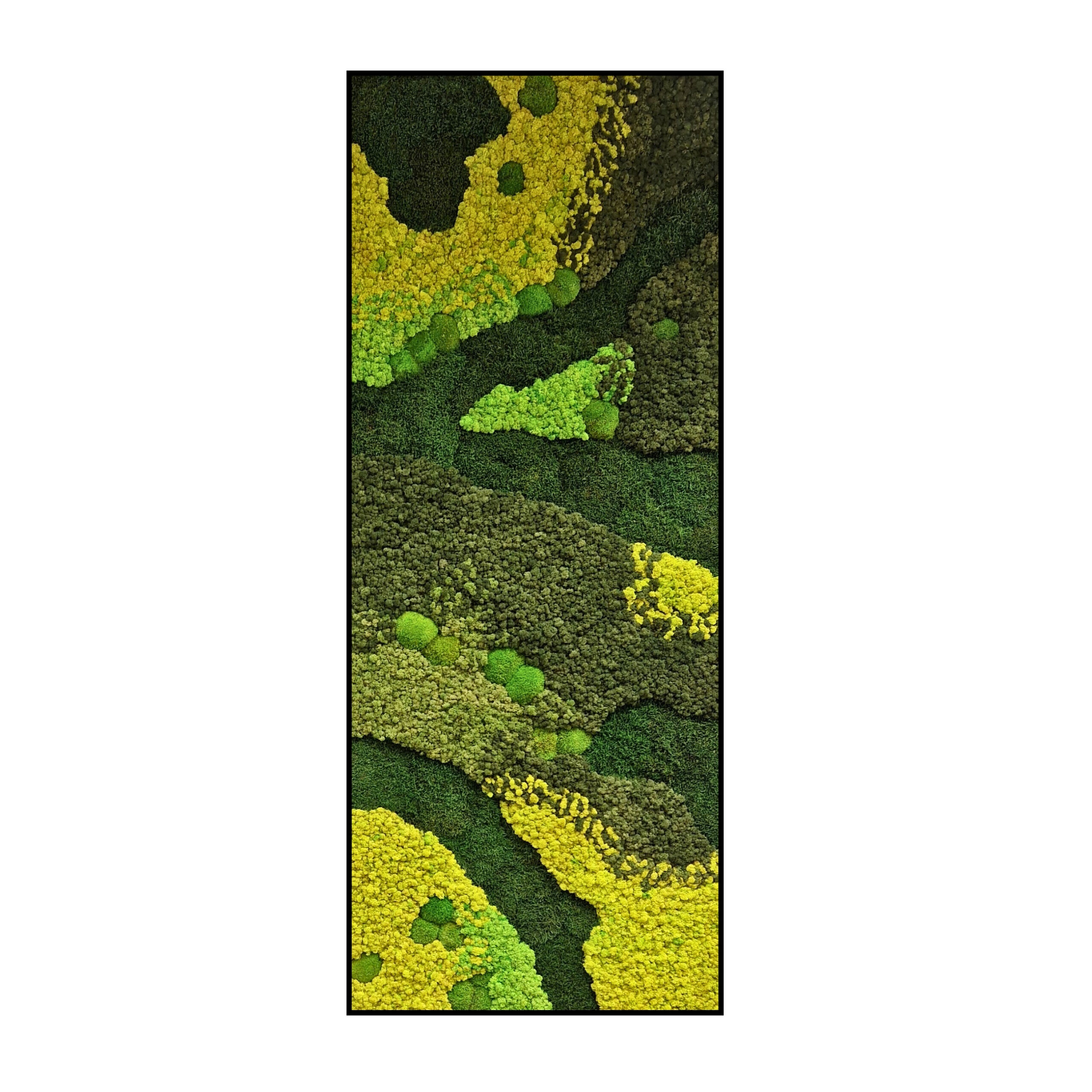 Mos Schilderij - Green landscape - Strip (1) Mos Schilderij Green landscape Strip 1 scaled