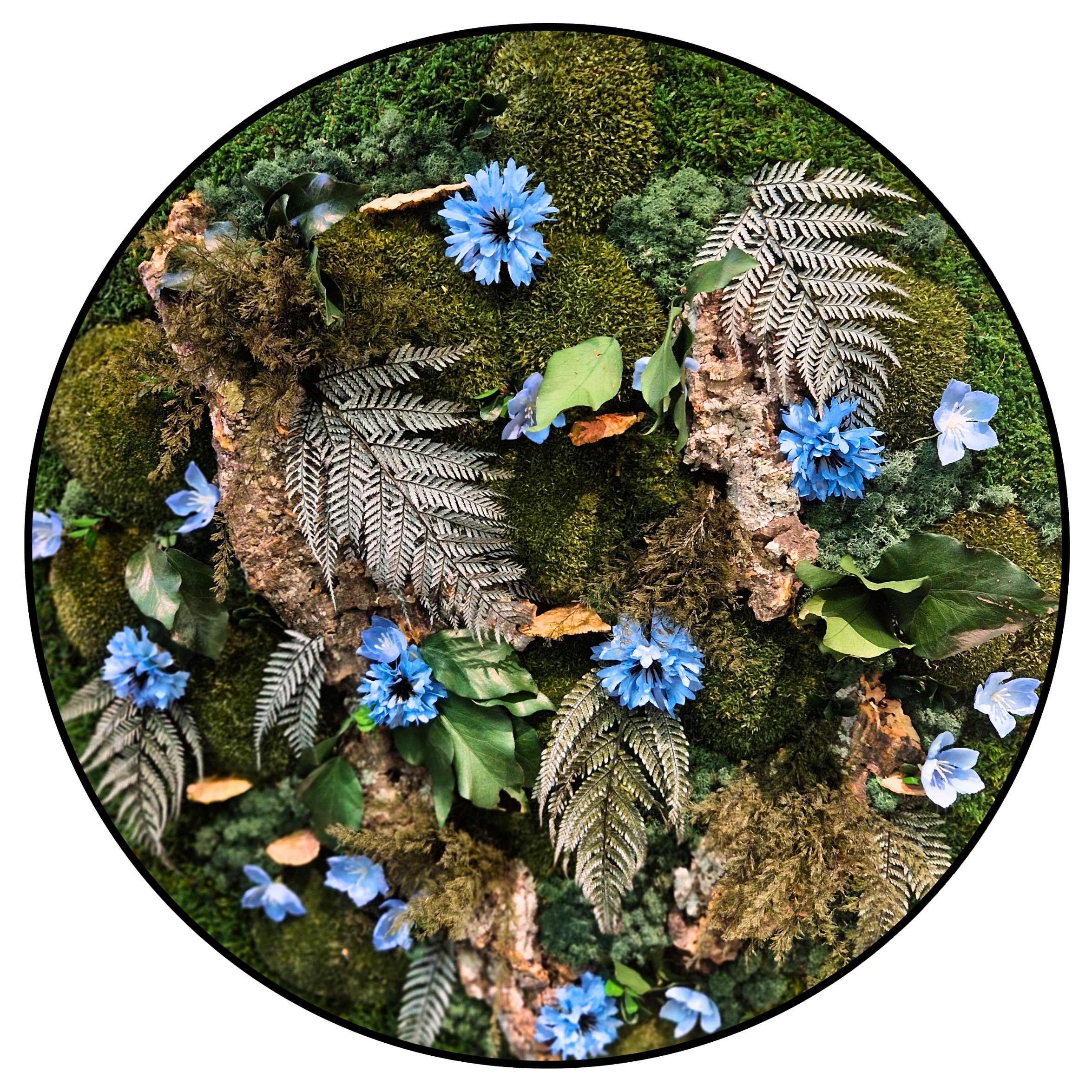 Bloem Cirkel - Blue Mix (2) Bloem Cirkel Blue Mix 2