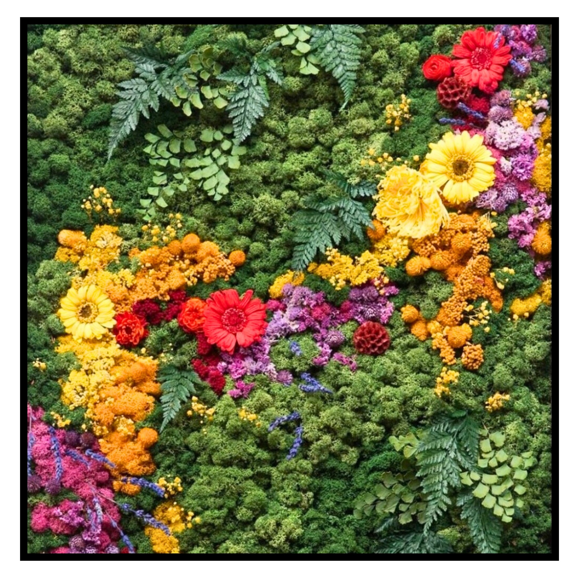 Bloem Schilderij - River of Flowers - Vierkant (2) Bloem Schilderij River of Flowers Vierkant 2