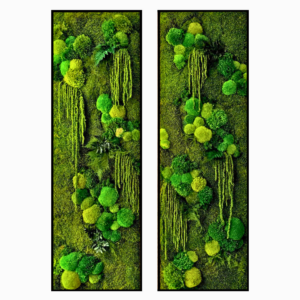 Jungle schilderij Dark Garden 2 luik
