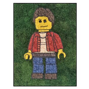Mos Schilderij Legoman Rechthoek 2