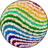 Rendiermos Cirkel Rainbow Waves 2