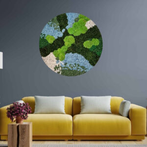 Mosschilderij Organisch 19 Mosschilderijen rond