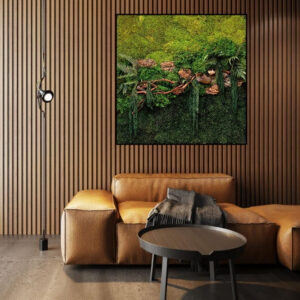 Mosschilderij Organisch 21 Mosschilderijen Vierkant