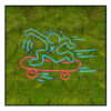 Mos schilderij Keith Haring Neon Skate