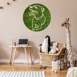 Mos schilderij Neon Animal 3