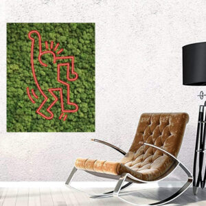 Mosschilderij Keith Haring Neon Dream 2 1
