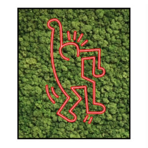 Mosschilderij Keith Haring Neon Dream 3
