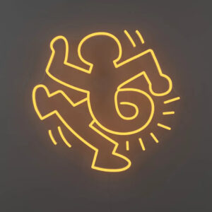 Mosschilderij Keith Haring Neon Twist 4