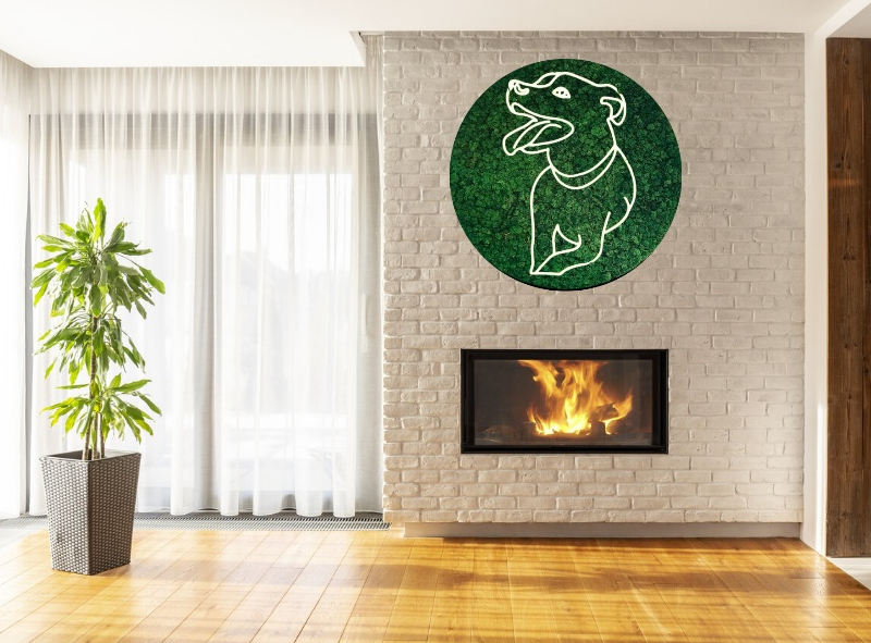 Mosschilderij Neon 20 Mosschilderij Met Neon Verlichting