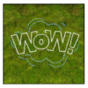 Mosschilderij Neon Popart Wow 3