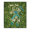 Mosschilderij Neon Space Walker 3