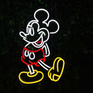 Rendiermosschilderij Neon Disney Mickey 5 1