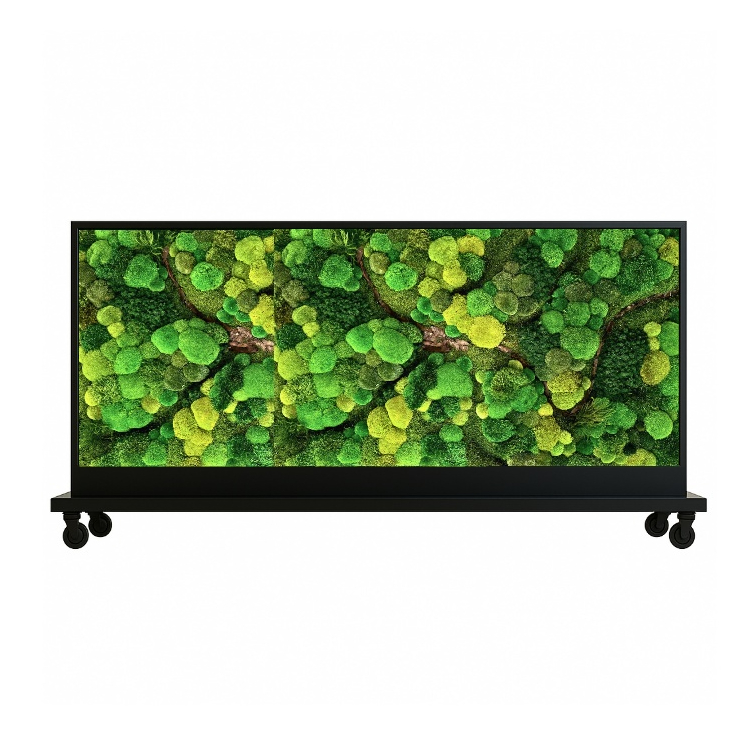 Groene Roomdividers 22 Mobiele Moswand Robuust Design Wide 2