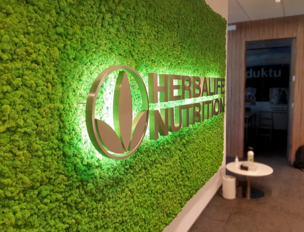 Mosschilderij Neon 26 Rendiermos 3D light 1